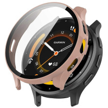 (Ροζ)Θήκη για Garmin Venu 3 PC με προστατευτικό οθόνης από σκληρυ