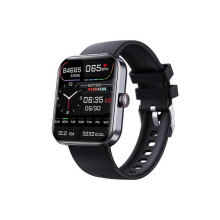 Montre connectée de sport F57l, avec moniteur de glycémie et de tension artérielle, noire