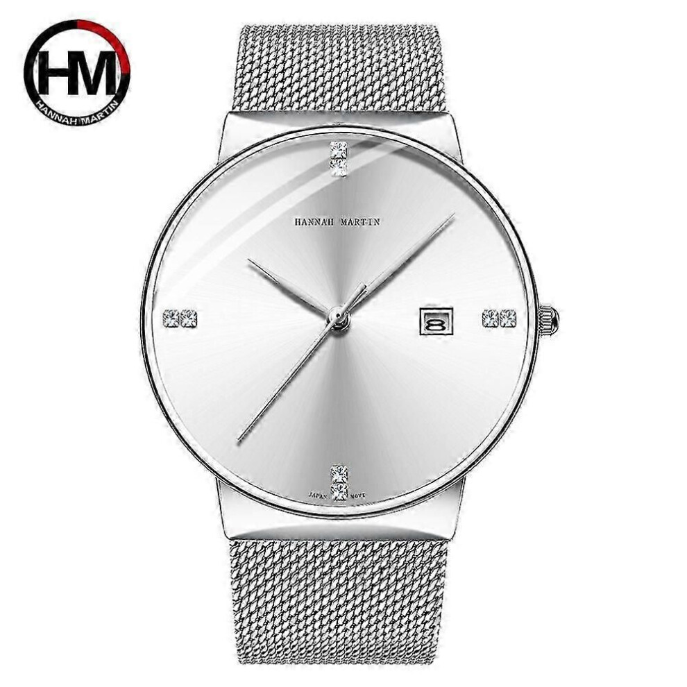 (HM-901-B-WYY) Montre homme en acier inoxydable classique affaires étanche haut de gamme mouvement à