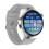 (Silver)LF38 1.6 inch Silicone Strap Smart Watch 3