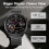 (Silver)LF38 1.6 inch Silicone Strap Smart Watch 4