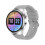 (Silver)LF38 1.6 inch Silicone Strap Smart Watch 1