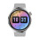 (Silver)LF38 1.6 inch Silicone Strap Smart Watch 2