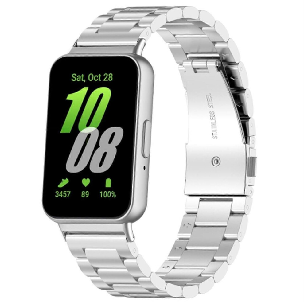Bracelet en métal argenté pour Galaxy Fit3 B