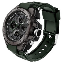 (Groen) Militaire horloges voor heren Waterdichte sporttactische digitale herenhorloges