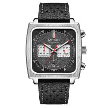 2182 Herren Business Chronograph Kalender wasserdichte leuchtende Uhr quadratische Quarzuhr
