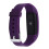 Multifunktions-wasserdichte Bluetooth-Uhr Herzfrequenz-Fitness-Tracker Schlafmonitor (lila) 2
