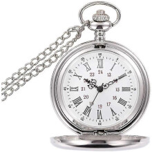 (hopea) Taskukello Vintage Smooth Quartz Taskukello Classic Fob Watch Short