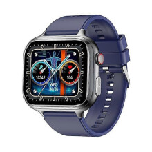 (Blau) Smart Watch TK17 EKG Herzfrequenz Gesundheitsüberwachung SOS BT Anruf Armbanduhr