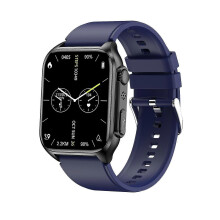 (Silicagel blau) Smartwatch OHPA TK12 EKG PPG Temperatur Blutsauerstoff Blutdruck Blutzucker
