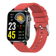 Montre connectée (rouge), montre connectée pour diabétiques, montre connectée avec glycémie pour femmes
