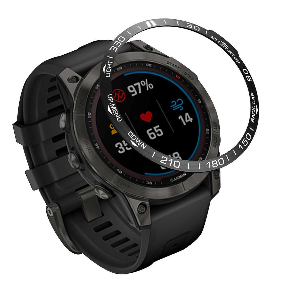 Couvercle de lunette de montre connectée pour Garmin Fenix 7