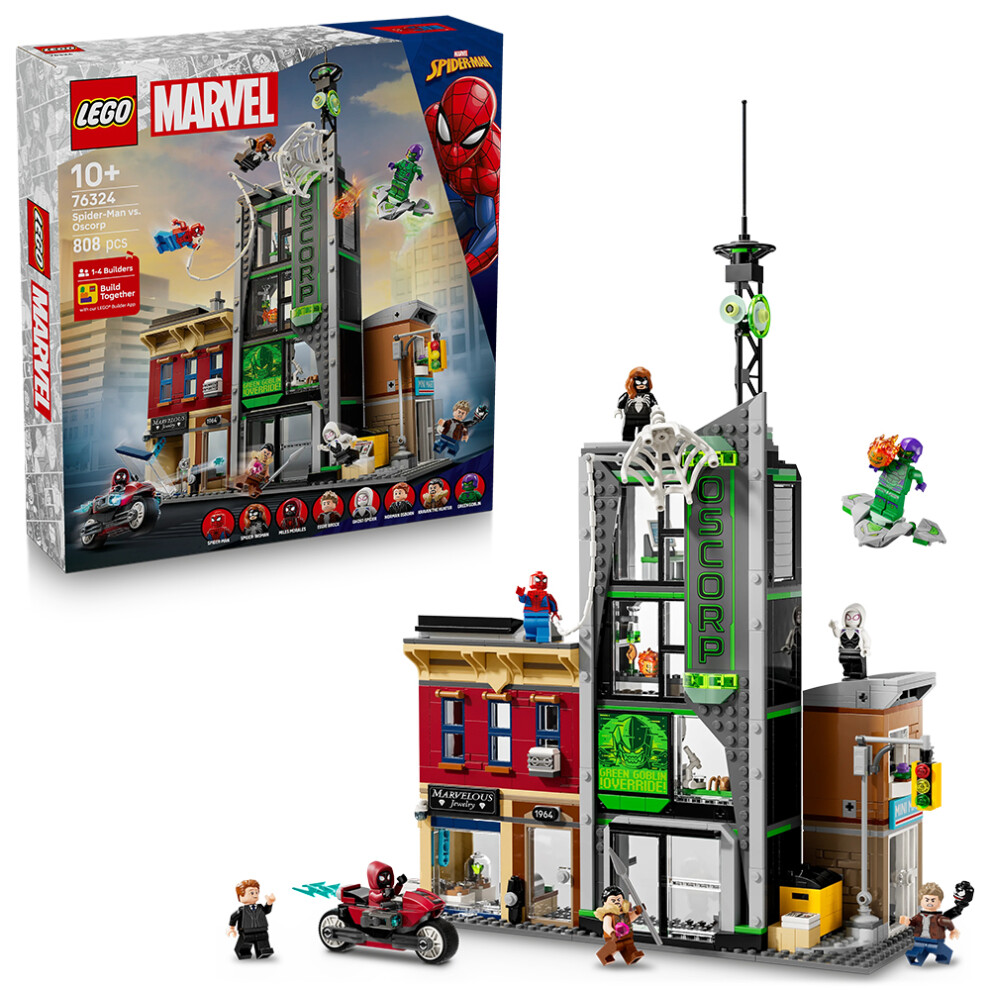 Lego Marvel 76324 Spider-Man Vs. Oscorp Age 10+ 808Pcs - Building Set