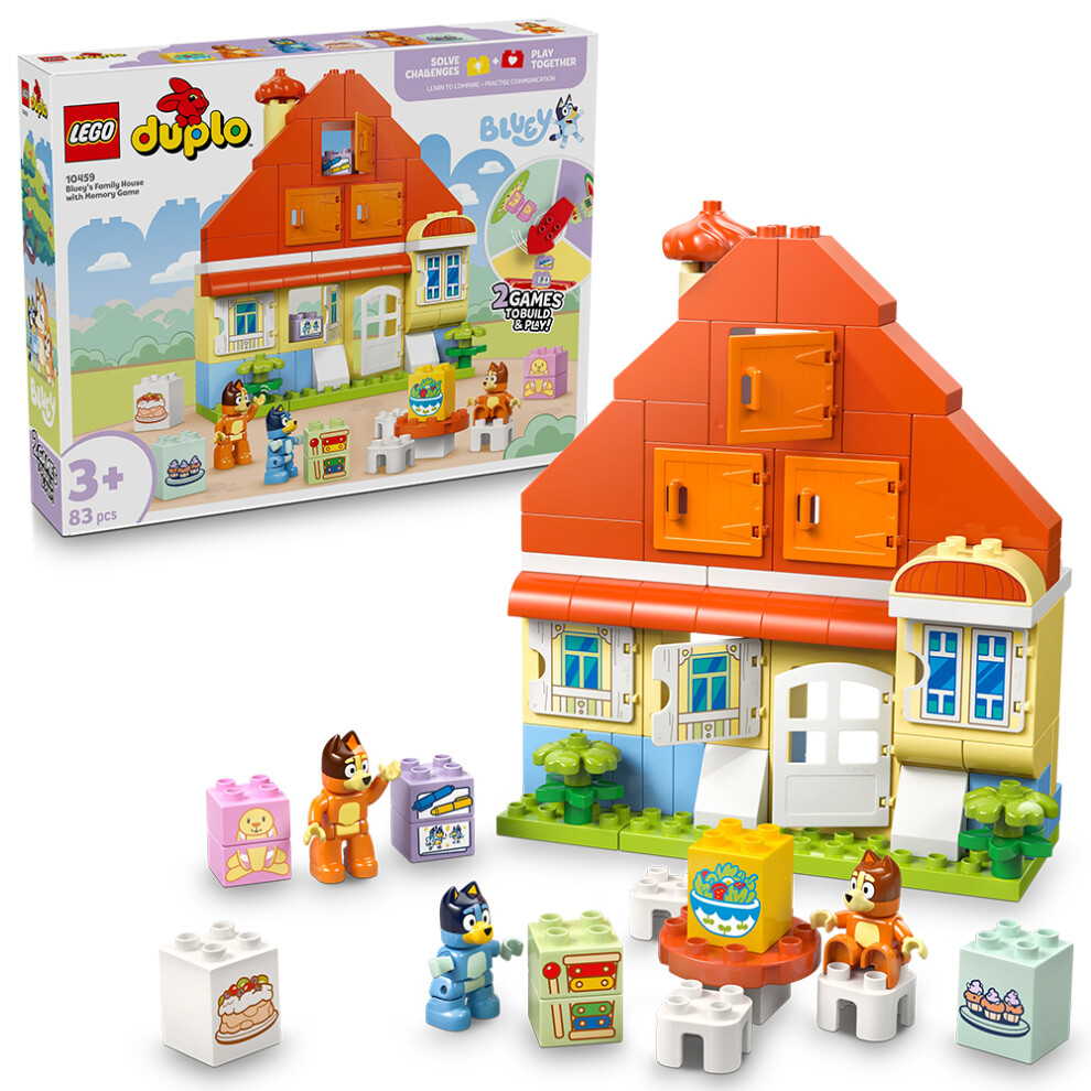 Lego Duplo Bluey 10459 Bluey's Family House With Memory Game Age 3+ 83Pcs