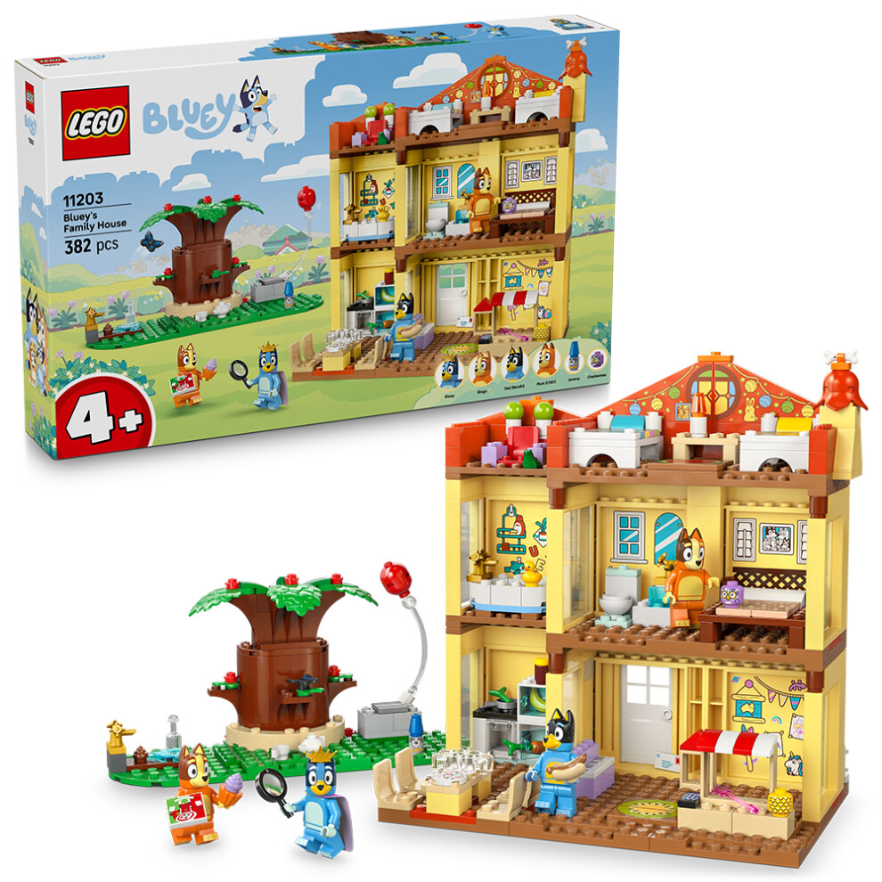 LEGO Bluey: Bluey's Family House 11203 | Toys for 4+ Year Old Boys & Girls, Modular Playset with Multiple Rooms & Garden, 4 Minifigures, Birthday Gift, 382 Pieces - Image 15