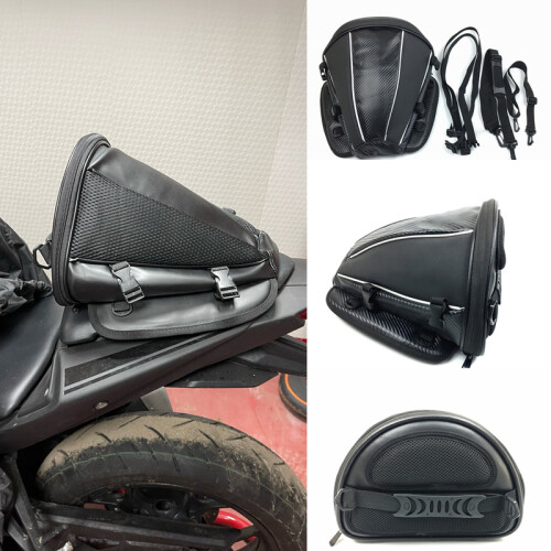 (B) Ανθεκτική τσάντα πίσω καθίσματος μοτοσικλέτας, βαλίτσα 1