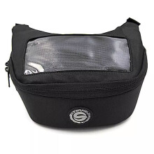 (noir)SFK Moto Top Case avant suspendu / Sac de jambe Noir Transparent Voir à travers Étanche / Moto
