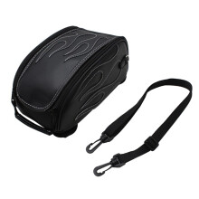 Sacoche de réservoir arrière de moto (noire) étanche et magnétique, trousse à outils pour moto, sac