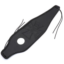 (Zwart)PU leren motoronderdelen Cross brandstoftank gastank pad cover compatibel met Harley Sportster