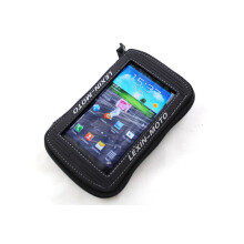 (Zwart) Lexin 5.5 Zwarte Motorfiets Olie Brandstof Tank Tas Magnetische Zadeltas compatibel met iPhone