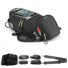 (Schwarz) Motorrad-Kraftstofftasche Handy-Navigationstank Multifunktionales kleines Ölreservoit-Paket