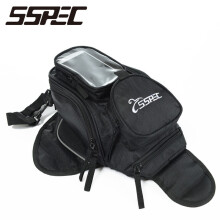 (Zwart)Waterdicht scherm motorfiets tanktas motocross staarttas off-road touringbagage Moto Magnetic