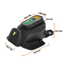 (Zwart) Motorfiets tanktas scherm touch telefoonhouder compatibel met R1250GS S1000XR F850GS R 1200