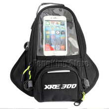 (Schwarz) kompatibel für Honda XRE 300 XRE300 Motorrad Magnetische Tasche Reiten Tasche Navigation Kraftstoff