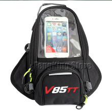 (Schwarz) kompatibel für Moto-Guzzi V85 TT Travel V85TT Motorrad Magnetische Tasche Reiten Tasche Navigation