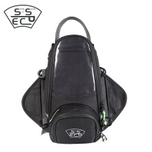 (Noir) Sac de réservoir de moto étanche SSPEC sac de navigation pour téléphone portable petit réservoir