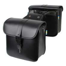(Noir) Sacoche de réservoir de voyage pour moto, sacoche latérale de selle, sac de rangement pour outils