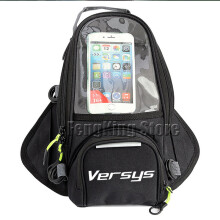 (Schwarz) kompatibel für KAWASAKI VERSYS 650 VERSYS650 ABS Motorrad Magnetische Tasche Reiten Tasche