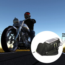 (Noir) Sacoche de réservoir de carburant VTT multi-poches, porte-gobelet mobile, sacoche de selle de
