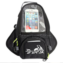(noir) Nouveau sac de carburant pour moto, réservoir de navigation pour téléphone portable compatible