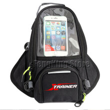 (noir) Nouveau sac de carburant pour moto, réservoir de navigation pour téléphone portable, compatible