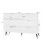 (White+Gold) Modern Sideboard with Gold Handles, Deep Drawers 3