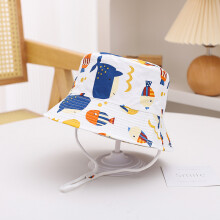 (50cm1-3 ans-2795-33 poisson blanc) Nouveau chapeau de soleil d'été Panama pour bébé pour filles et