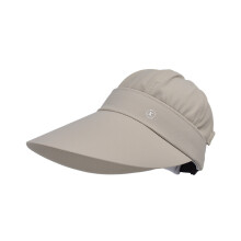 (Khaki) Sonnenblenden mit langer Krempe für Damen, abnehmbare Baseballkappen mit leerem Oberteil, Outdoor-Radfahren,