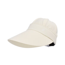 Visiera parasole a tesa lunga (beige) per donna, cappellini da baseball con parte superiore vuota rimovibile,