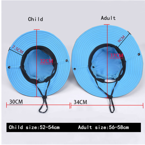 (Μέγεθος παιδιού 50-54cm - Μονόχρωμο ροζ) Νέο καπέλο ψαρά Sun 2