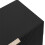 (Black+Gold) Modern Sideboard with Gold Handles, Deep Drawers 6