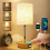 Touch Control Bedside Lamps 3-Way Dimmable Table Lamp w/ USB Charging Ports 1