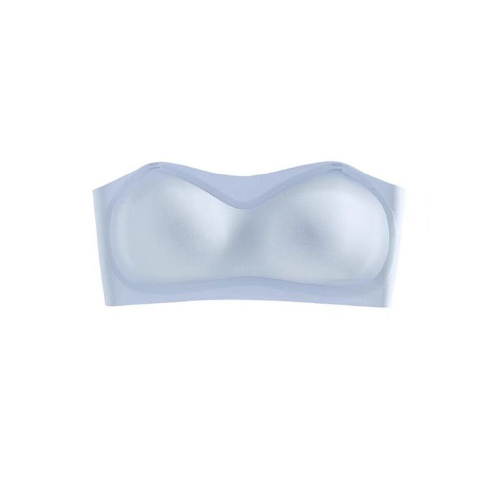 (light blue, S) Strapless Bra Seamless Push Up Bras Tubetop Women Invisible Wireless Brassiere Ultra Thin Breathable Bralette Sexy Ladies Lingerie S-xl