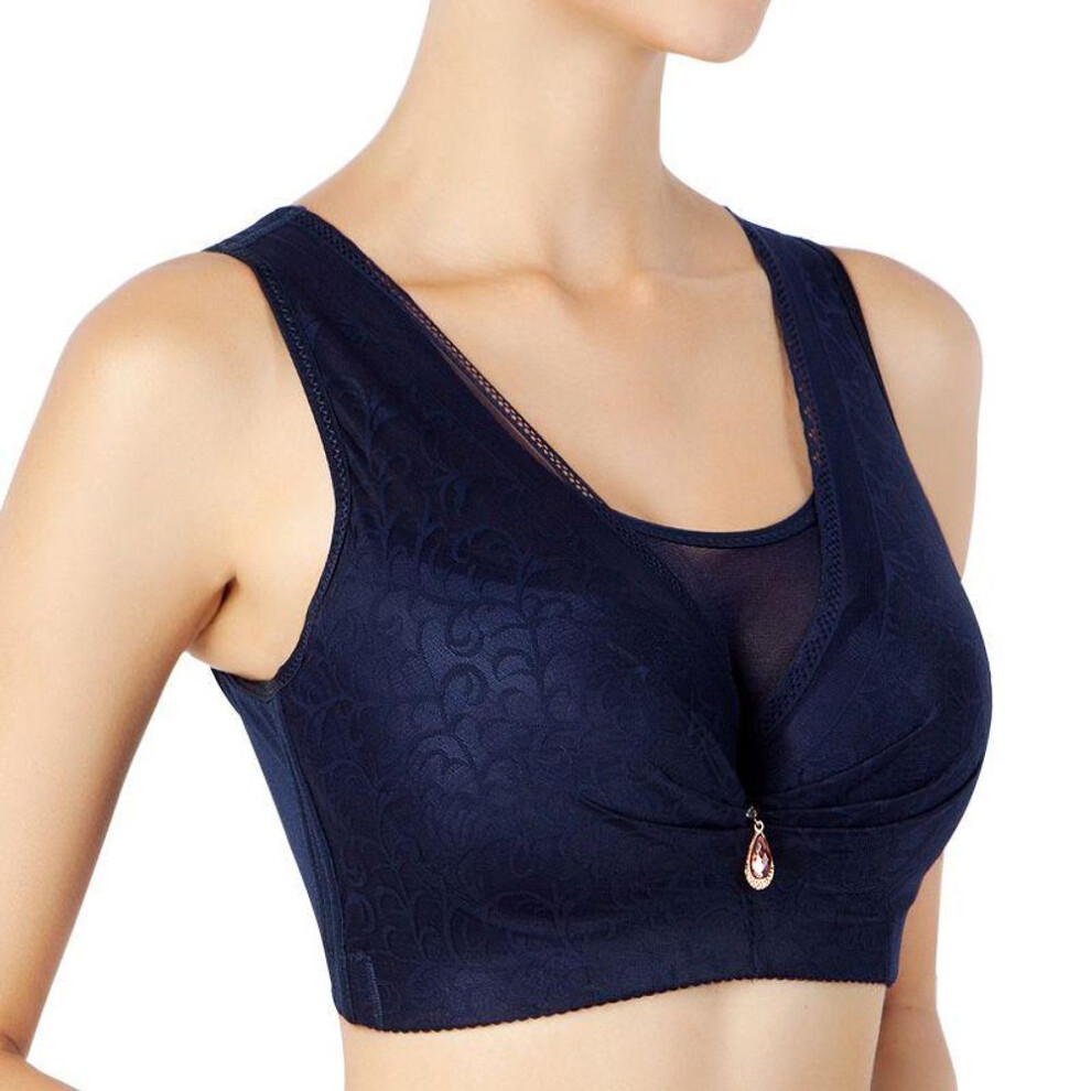 (blue, 38D) Push Up Bra Sexy Lace Bras For Women  Full Cup Brassiere Plus Size Full Coverage Underwear Female Intimate Lingerie