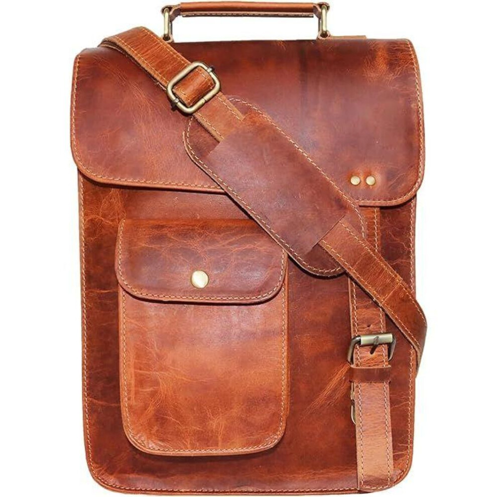 Leather Messenger Bag Shoulder Bag Cross Body Vintage Messenger Bag For Women & Men Satchel Man Purse