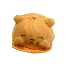 (yellow, 48-52cm) New Baby Baseball Cap Cute Cartoon Animal Bear 1-5 Years Children Baseball Caps Spring Summer Boy Girl Sun Hats Cotton Baby Hat