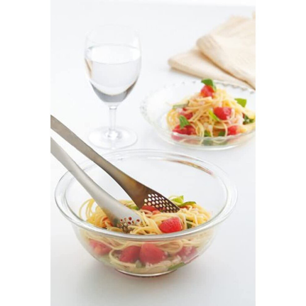 Iwaki Agc Techno Glass Heat Resistant Glass Bowl Round 900ml Outer Diameter 18cm Safe Wide Mouth Design For Easy Mixing Of Ingredients Low Center Of