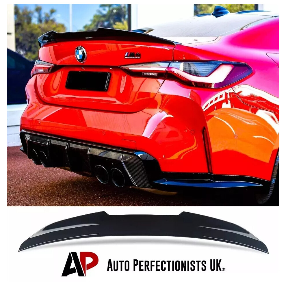 For Bmw 4 Series M4 G22 G82 Rear High Kick Psm Ducktail Spoiler Wing Black 5061072662102