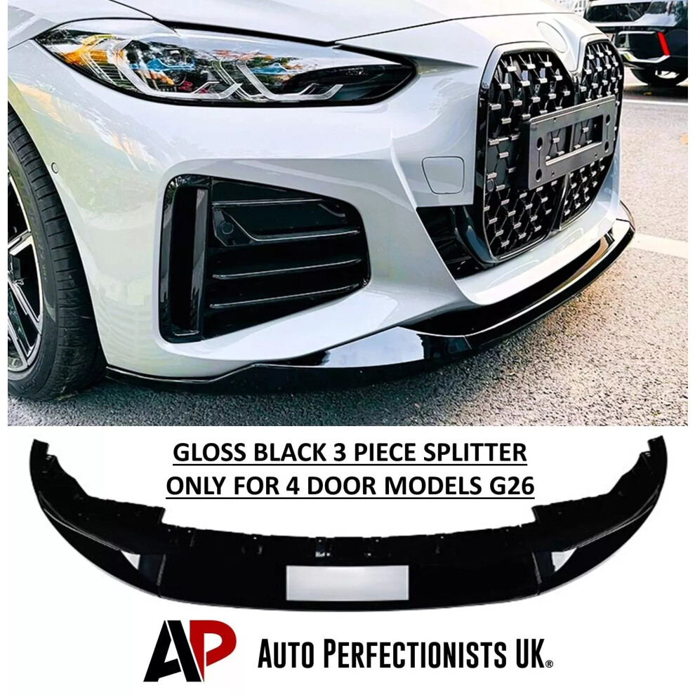 For Bmw 4 Series Gran Coupe G26 Front Splitter Spoiler Lip M Sport 2020+ 5061072667206