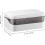 (As show, One size) 1Pc Soap Box with Removable Drainer and Lid, Plastic Soap Case Holder, 2 Layers Rectangular Soap Dish Container (White) 2